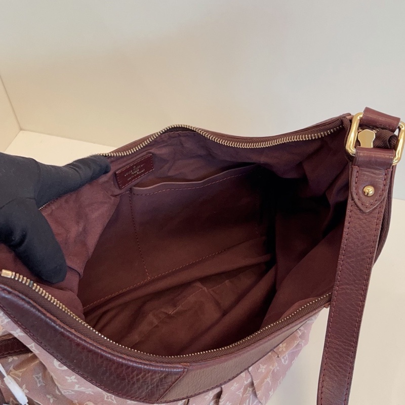 【98新🆕】LV vintage樹莓丹寧老花牛角包🥐斜挎包款大豌豆-6