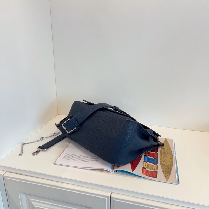 【97新🆕】Hermes 深海藍銀扣吉普賽Jypsiere34 手提包 斜挎包 單肩包-5