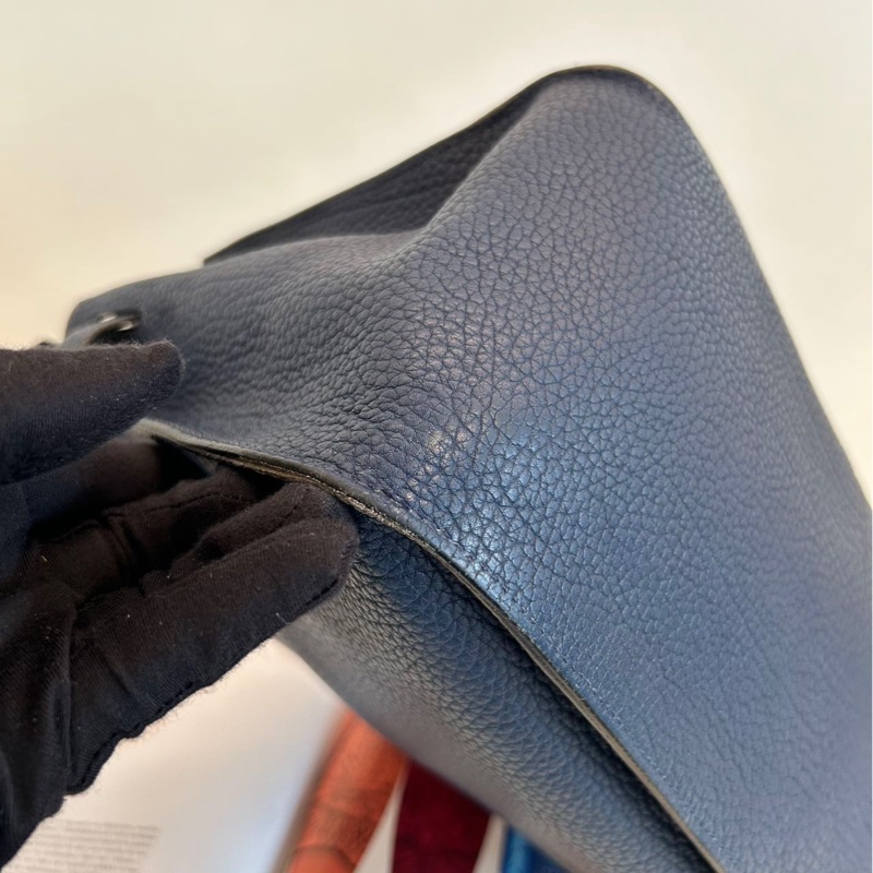 【97新🆕】Hermes 深海藍銀扣吉普賽Jypsiere34 手提包 斜挎包 單肩包(不含豬鼻子鏈條)-9