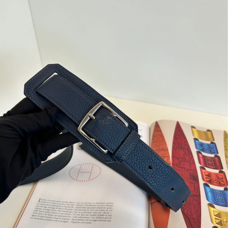 【97新🆕】Hermes 深海藍銀扣吉普賽Jypsiere34 手提包 斜挎包 單肩包(不含豬鼻子鏈條)-13