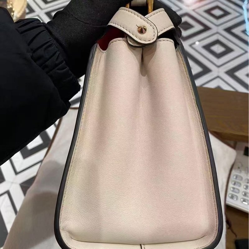 Fendi peekaboo I see u小號手提斜背包 全新閒置配件塵袋-2