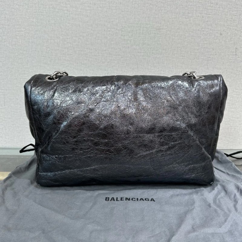 BALENCIAGA 珠光 MONACO 中號 31*22*10 99新配件盒子塵袋-5
