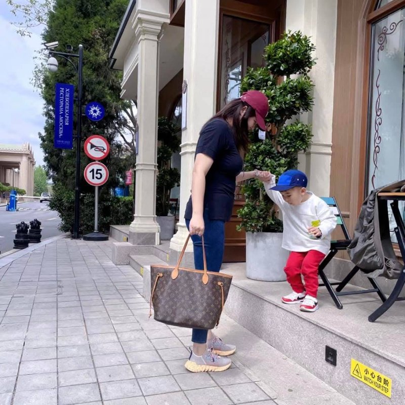 LV Neverfull MM 🎀現品實拍🎀中款 老花 托特包 ~二手約88成新-8