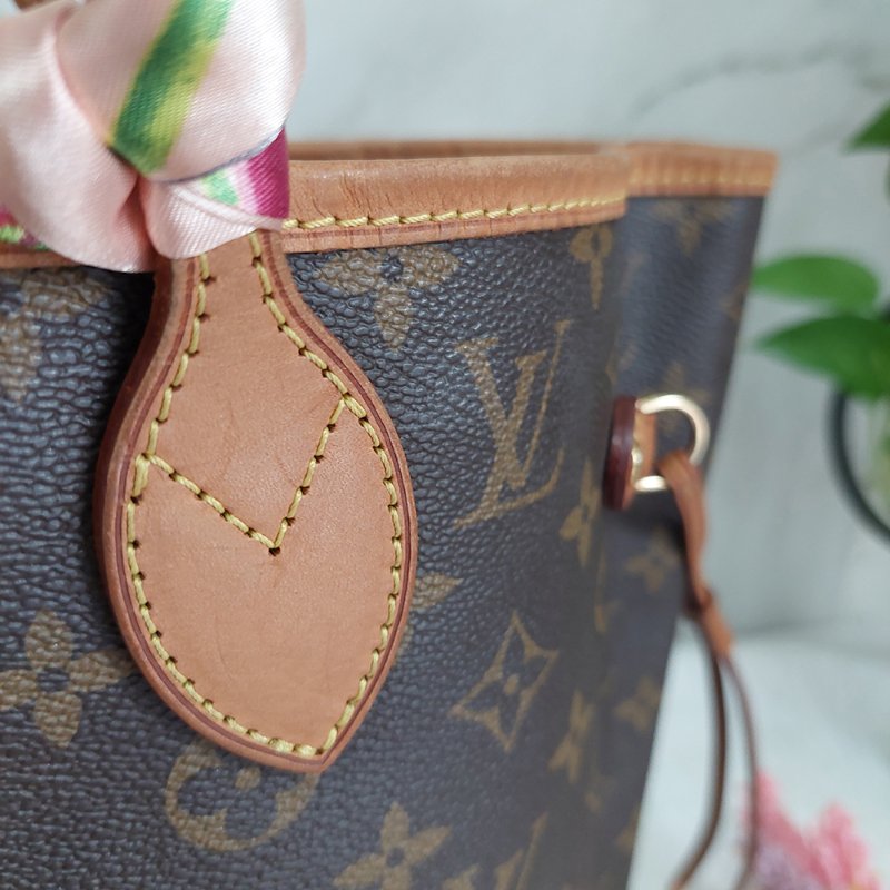 LV Neverfull MM 🎀現品實拍🎀中款 老花 托特包 ~二手約88成新-16