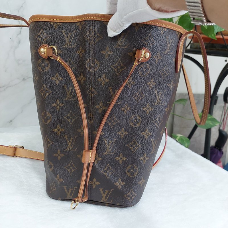 LV Neverfull MM 🎀現品實拍🎀中款 老花 托特包 ~二手約88成新-33