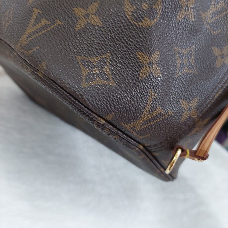 LV Neverfull MM 🎀現品實拍🎀中款 老花 托特包 ~二手約88成新-35