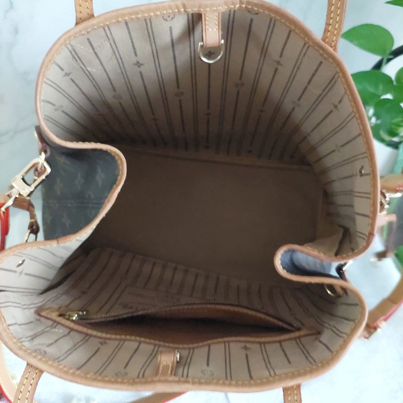 LV Neverfull MM 🎀現品實拍🎀中款 老花 托特包 ~二手約88成新-39