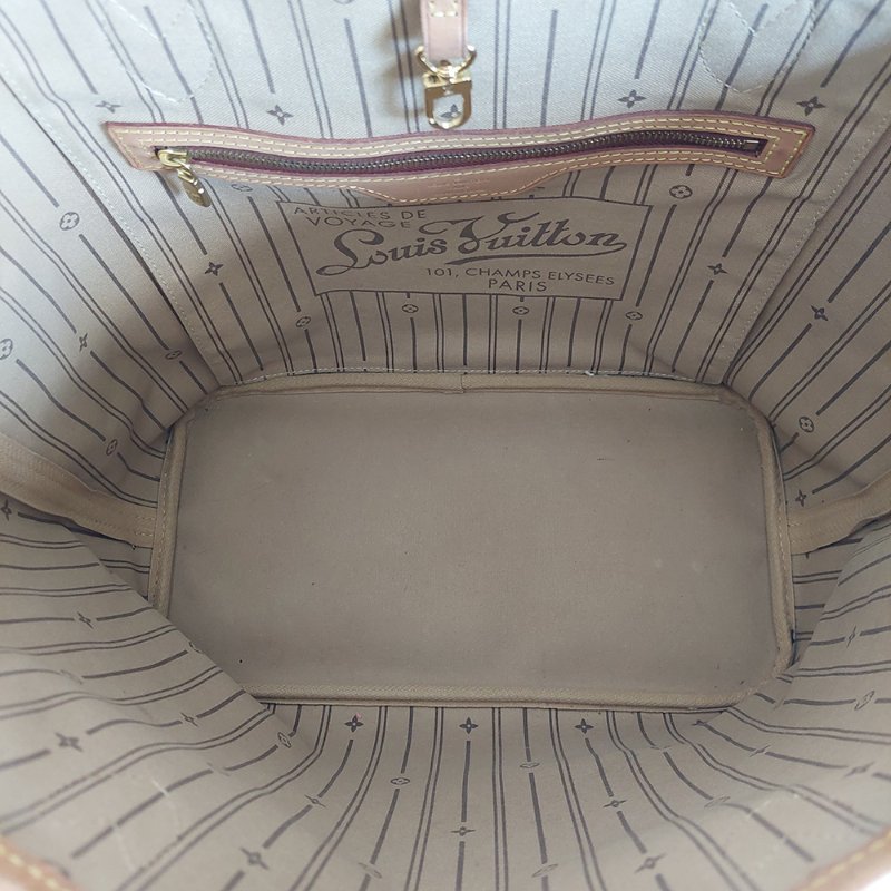 LV Neverfull MM 🎀現品實拍🎀中款 老花 托特包 ~二手約88成新-40