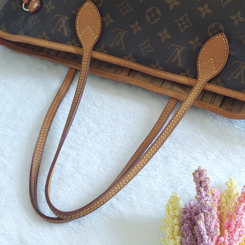 LV Neverfull MM 🎀現品實拍🎀中款 老花 托特包 ~二手約88成新-58