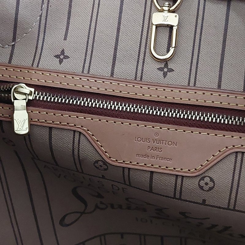 LV Neverfull MM 🎀現品實拍🎀中款 老花 托特包 ~二手約88成新-69