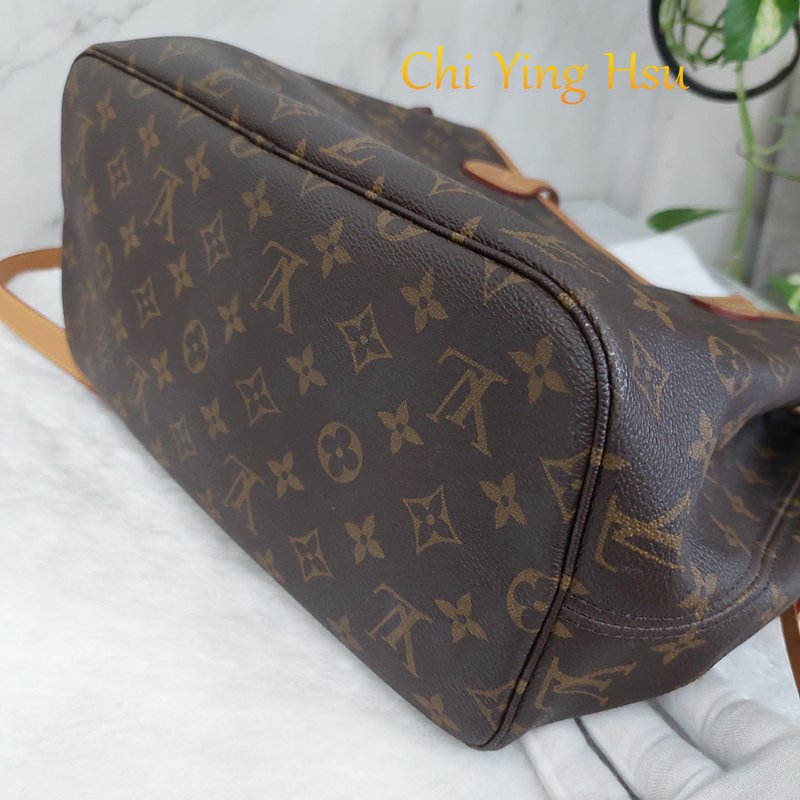 LV Neverfull MM 🎀現品實拍🎀中款 老花 托特包 ~二手約88成新-78