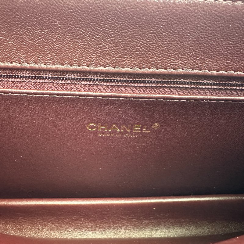 香奈兒 女士 深藍色皮革 單肩包-7