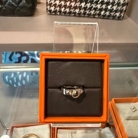 Hermes純銀CDC戒指