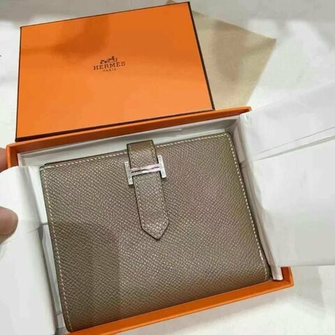 ✨Hermes bearn 錢包大象灰 98新 配件盒子