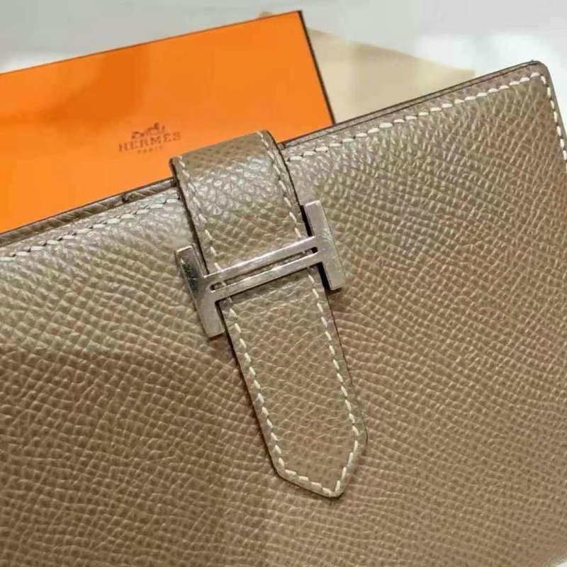 ✨Hermes bearn 錢包大象灰 98新 配件盒子-2