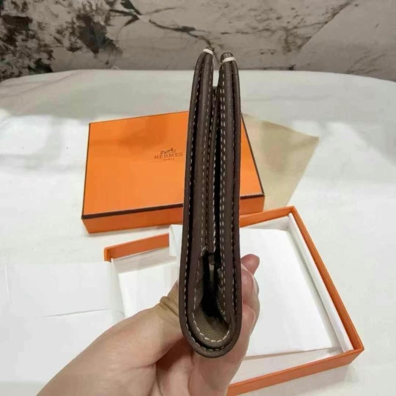 ✨Hermes bearn 錢包大象灰 98新 配件盒子-6