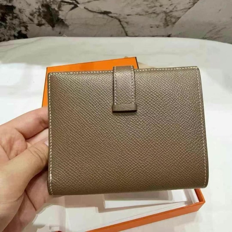 ✨Hermes bearn 錢包大象灰 98新 配件盒子-7