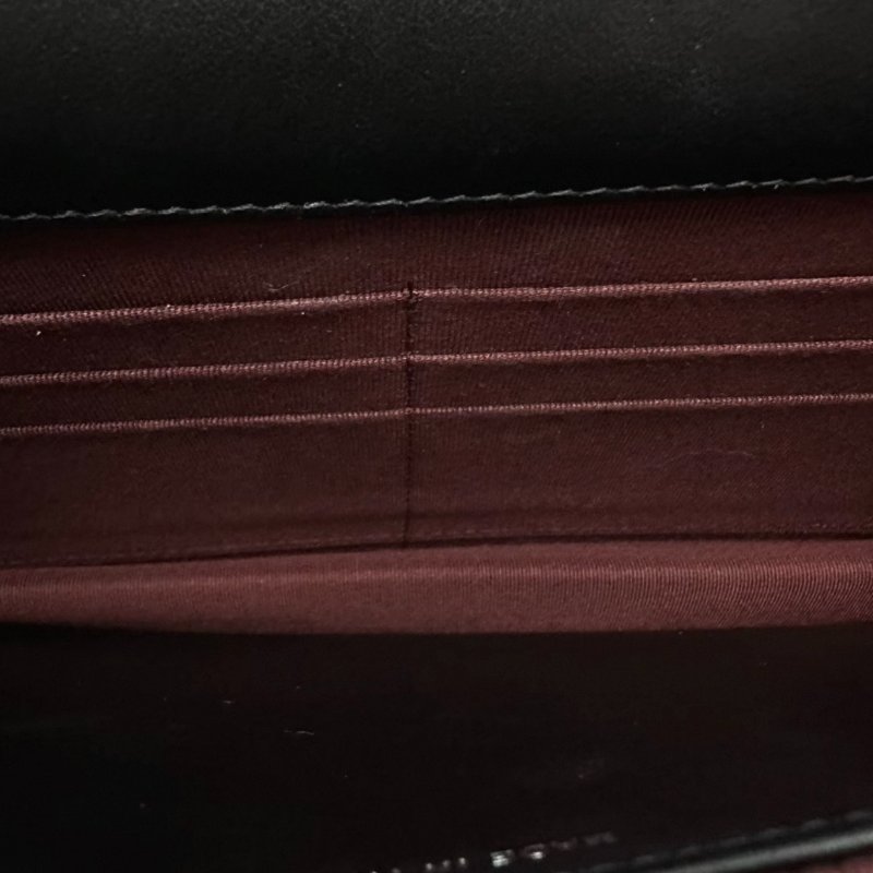 CHANEL 黑色毛呢拼皮woc肩背斜背包19*12*4 98新配件塵袋保卡-4