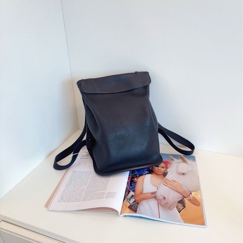 【98新🆕】Hermes  Sherpa 黑色全皮雙肩包 書包