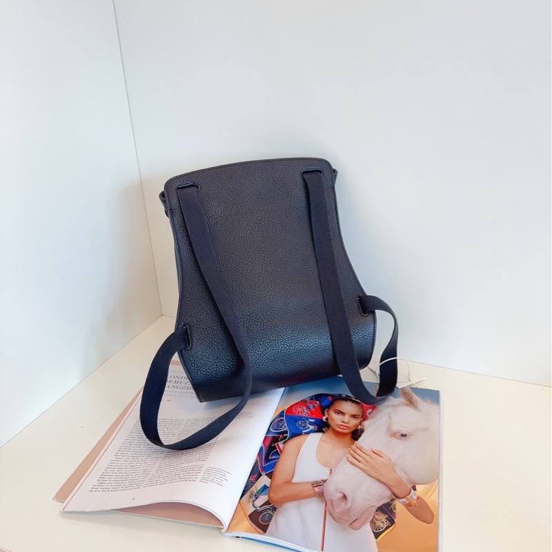 【98新🆕】Hermes  Sherpa 黑色全皮雙肩包 書包-3