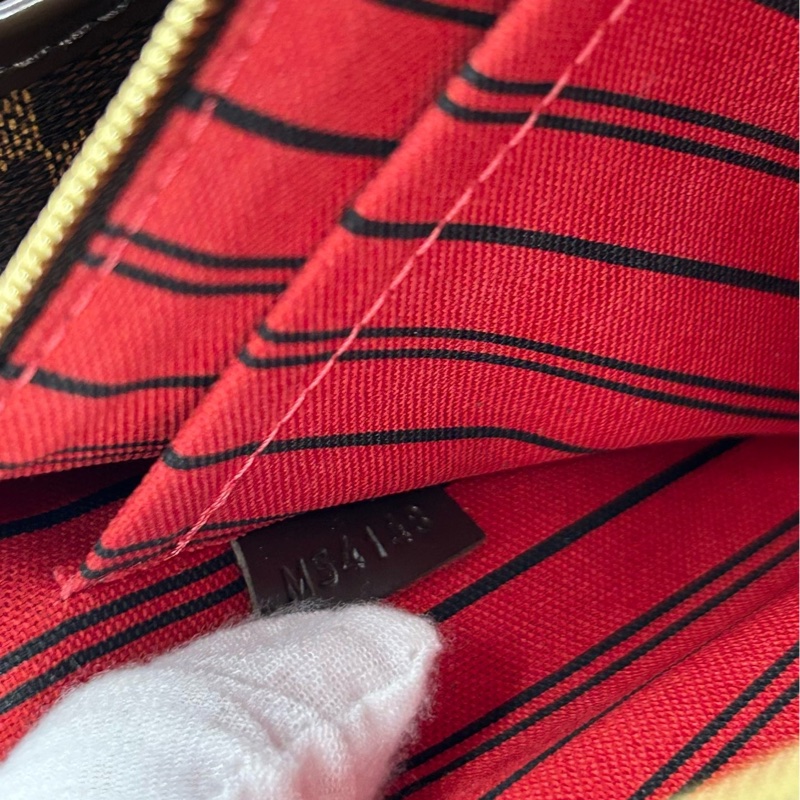 LV 棕棋盤格NF中號 子母購物袋-8