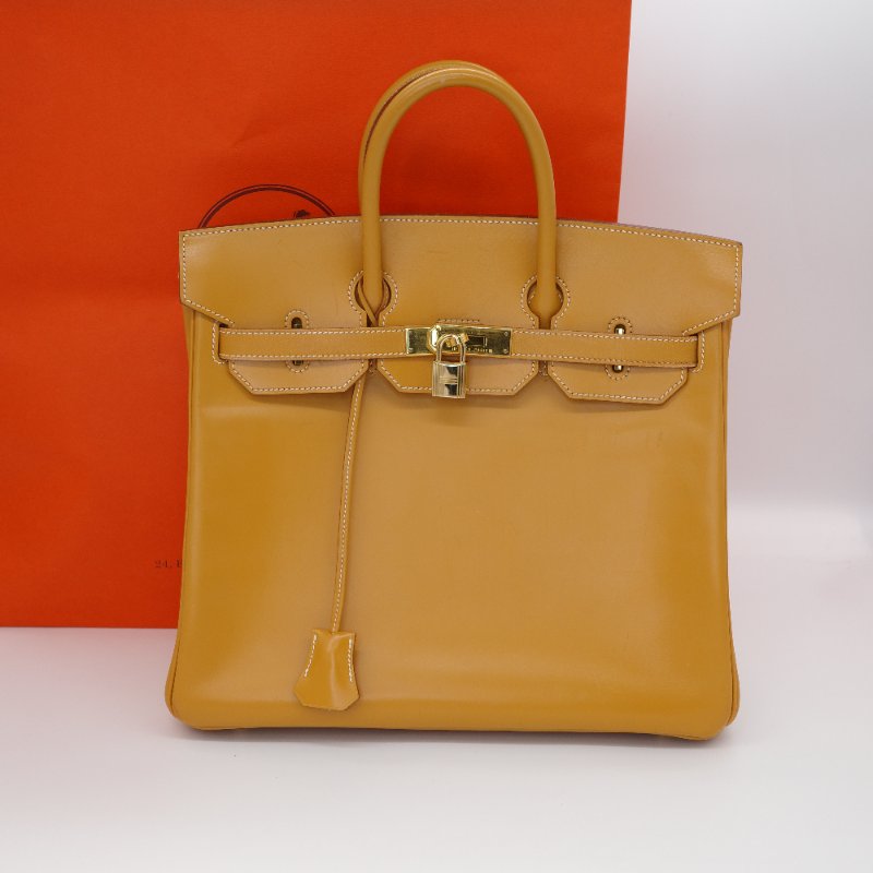 Hermès 愛馬仕 Birkin32 BK32 HAC32 Natural 金棕色 芝麻色 鉑金包 手提包 方框 B-0