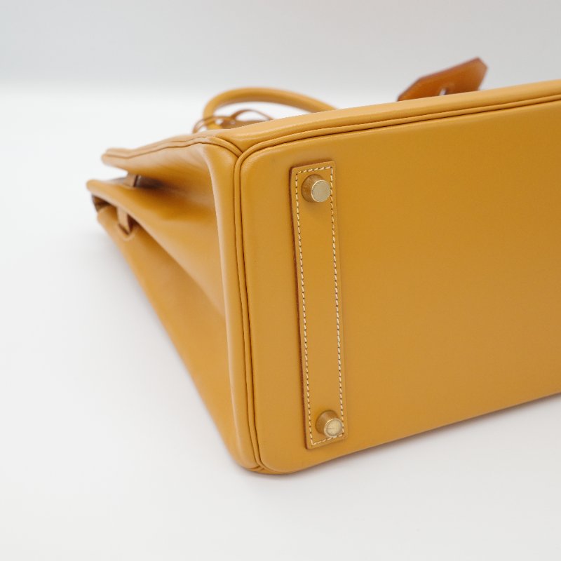 Hermès 愛馬仕 Birkin32 BK32 HAC32 Natural 金棕色 芝麻色 鉑金包 手提包 方框 B-12