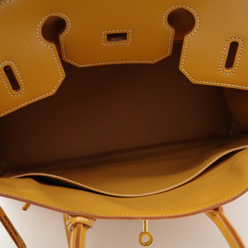 Hermès 愛馬仕 Birkin32 BK32 HAC32 Natural 金棕色 芝麻色 鉑金包 手提包 方框 B-18