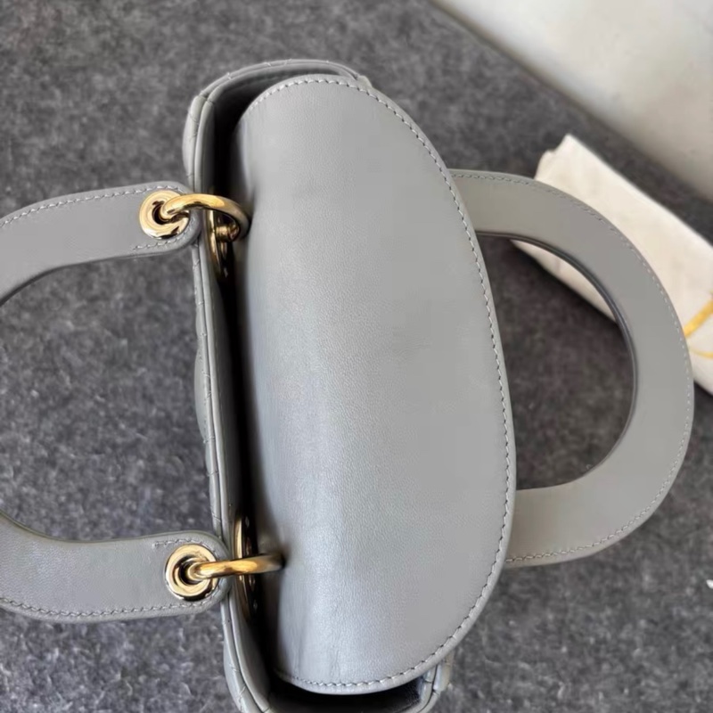 Dior 大象灰 四格 徽章肩帶 戴妃 附件塵袋-6