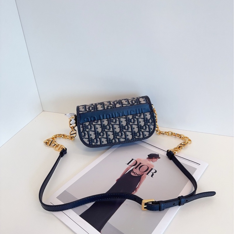 【99新🆕23年】Dior oblique avenue 老花蒙田 CD豬鼻子鏈條包 斜挎包 單肩包小號-1