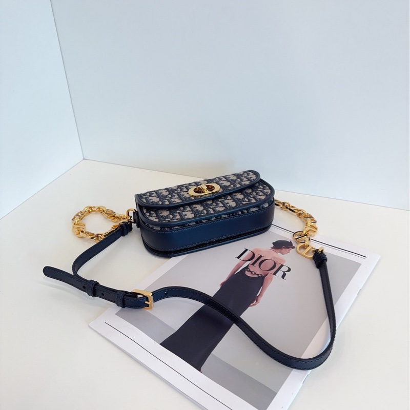 【99新🆕23年】Dior oblique avenue 老花蒙田 CD豬鼻子鏈條包 斜挎包 單肩包小號-3