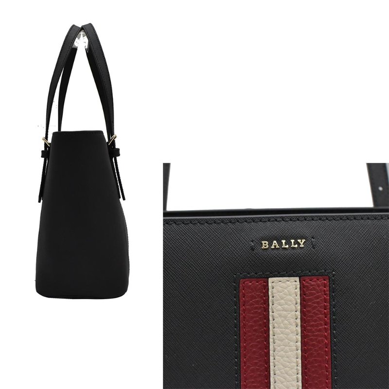 【門市全新現貨】BALLY 條紋防刮牛皮托特包(附原廠防塵袋)-1