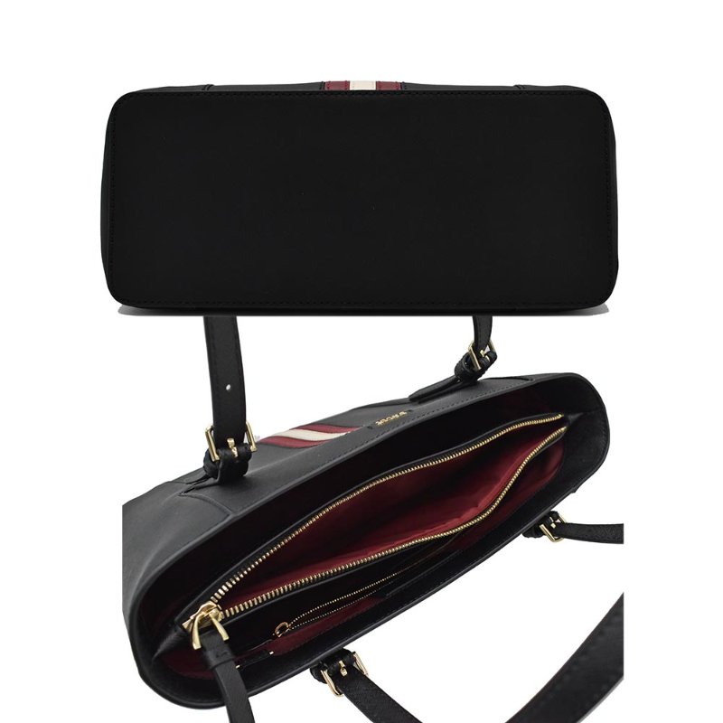 【門市全新現貨】BALLY 條紋防刮牛皮托特包(附原廠防塵袋)-2