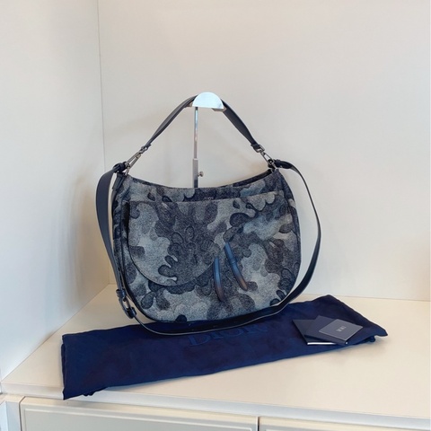 【99新閒置🆕】Dior Peter Doig聯名限量星空丹寧大馬鞍包 斜挎包 單肩包