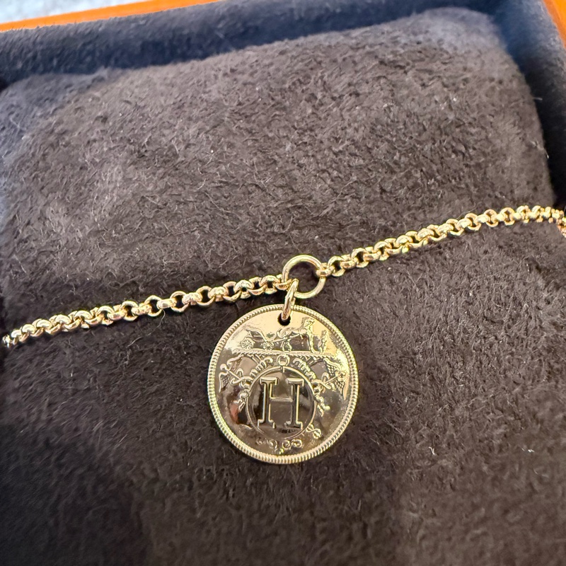 Hermes 18K玫瑰金藏書章手鏈/Lx-Libris Bracelet-3