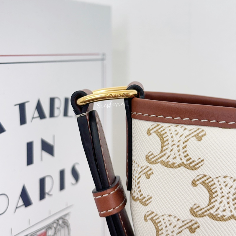 Celine 經典 老花 水桶包-5