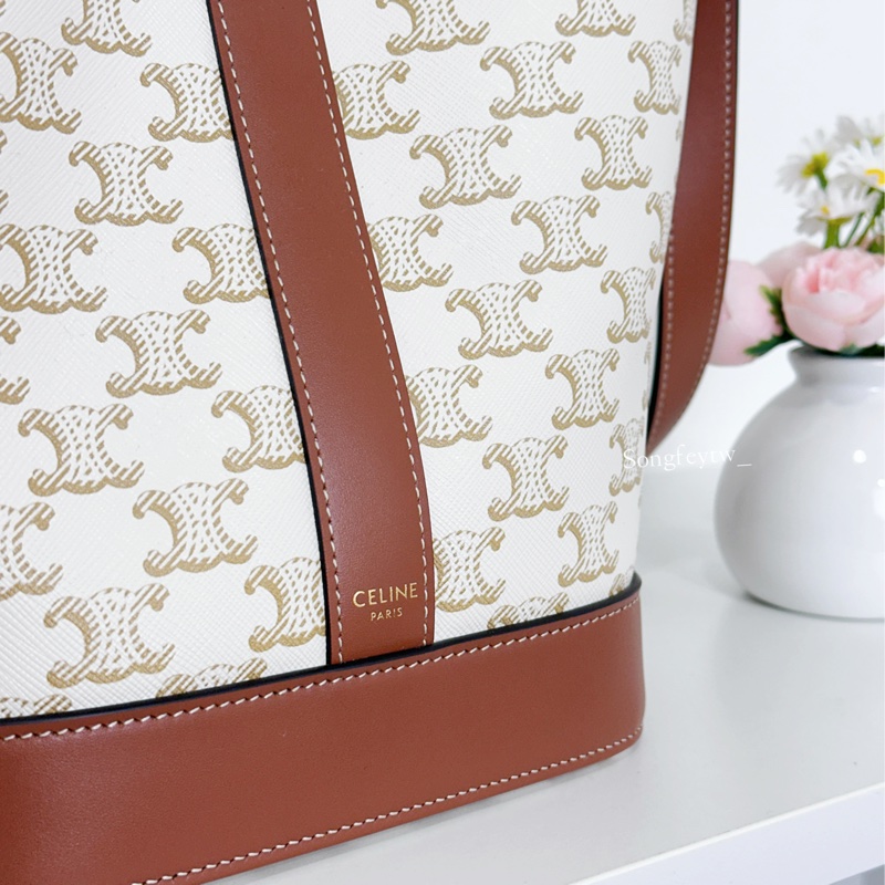 Celine 經典 老花 水桶包-6