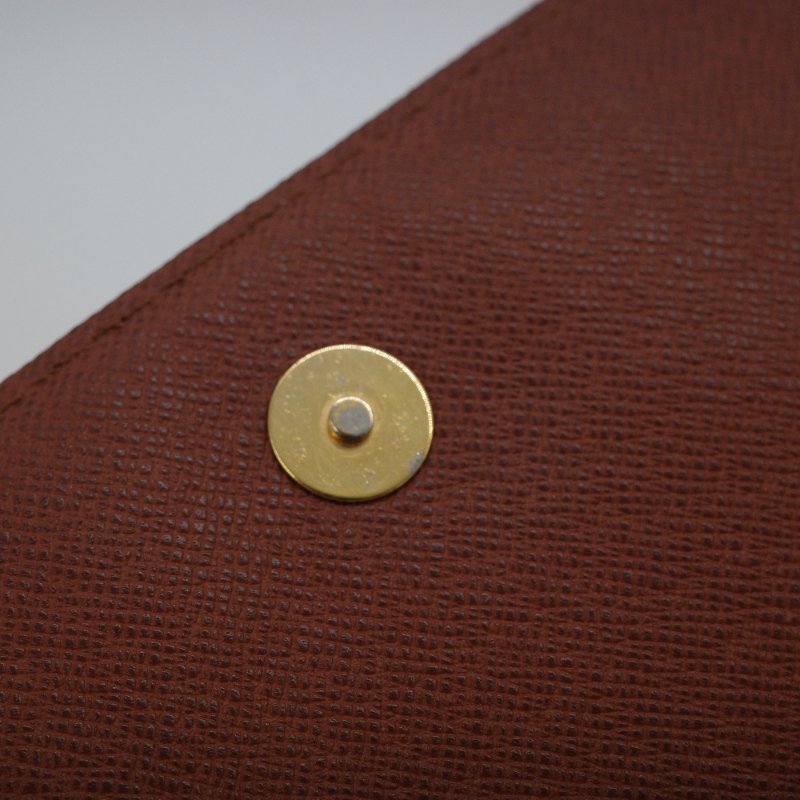 Louis Vuitton 路易威登 經典花紋 翻蓋吸釦 橫版 單肩包 斜挎包 王菲包-8