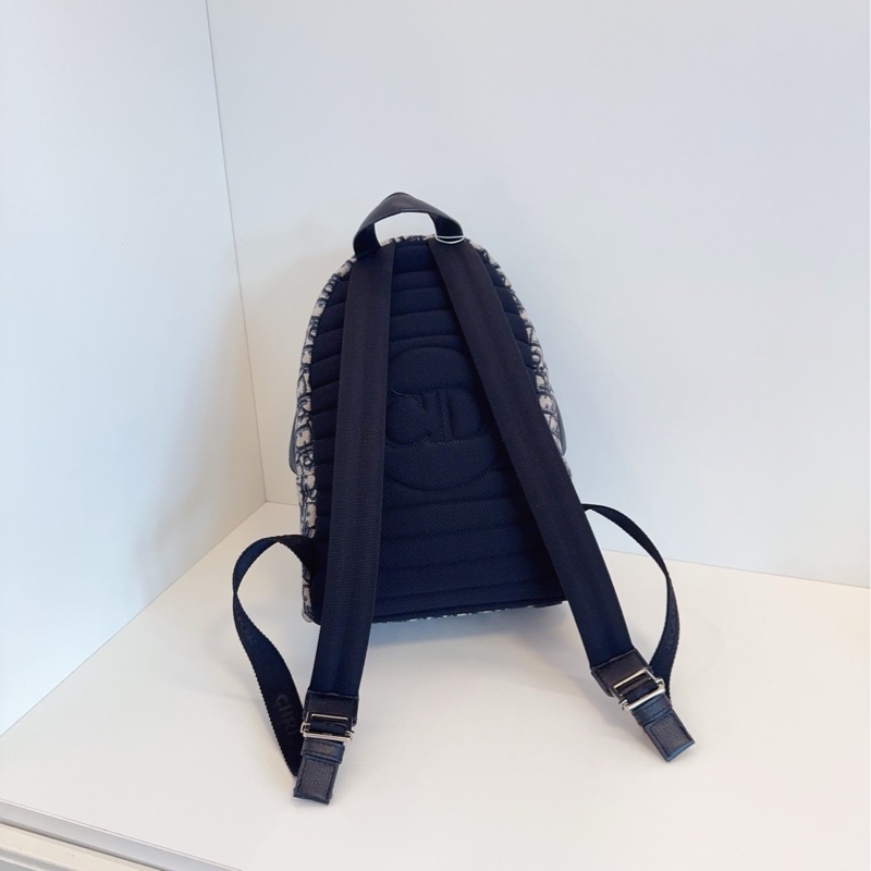 【閒置🆕】Dior Oblique rider 藍色老花 帆布拼皮 雙肩包 背包-3