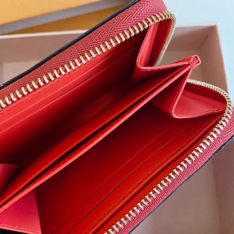 lv 鐳射老花漆皮漸變壓花拉鍊零錢包11*8.5*2 全新配件盒子-2