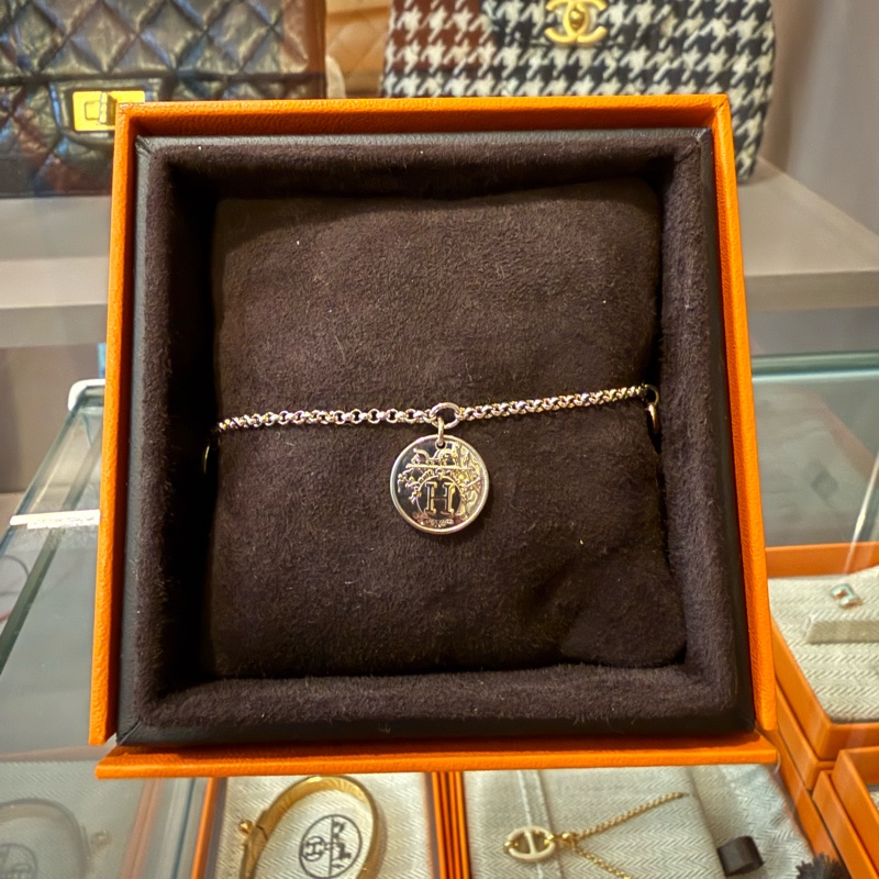 Hermes純銀藏書章手鏈/Lx-Libris Bracelet-0