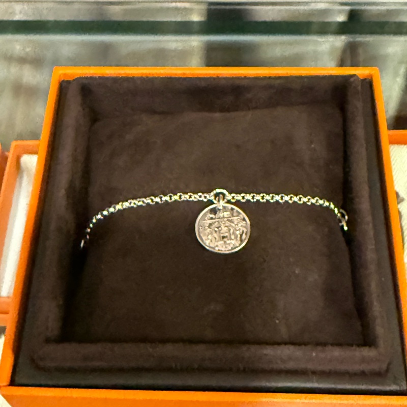 Hermes純銀藏書章手鏈/Lx-Libris Bracelet-1