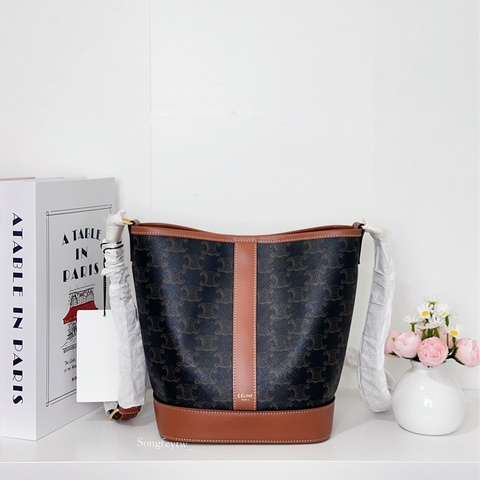 Celine 經典 老花 水桶包
