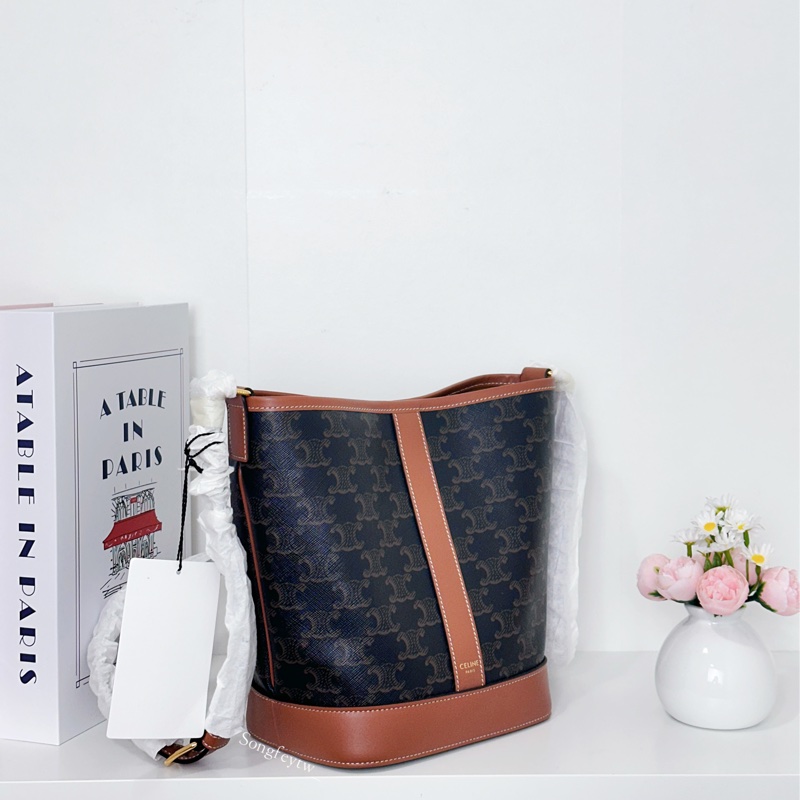 Celine 經典 老花 水桶包-1