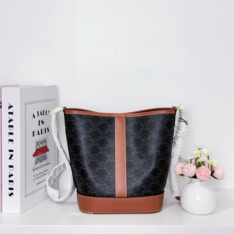 Celine 經典 老花 水桶包-2