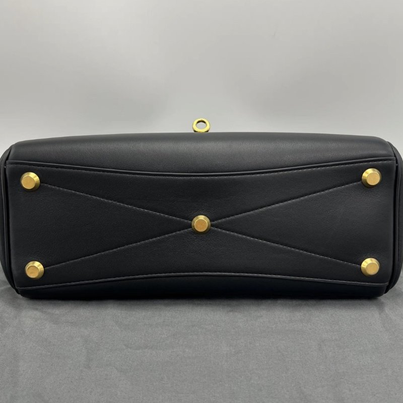 BALENCIAGA Bel Air黑金手提斜背包30*21*12 全新閒置配件塵袋-2