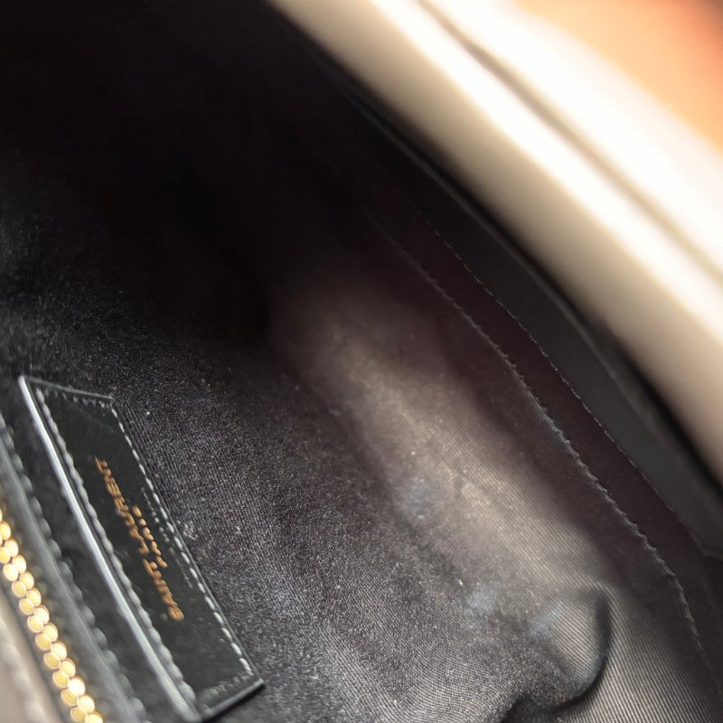 ::Saint Laurent:: YSL 聖羅蘭 LouLou Toy Puffer 灰色雲朵枕頭包 Leather Shoulder Bag-22