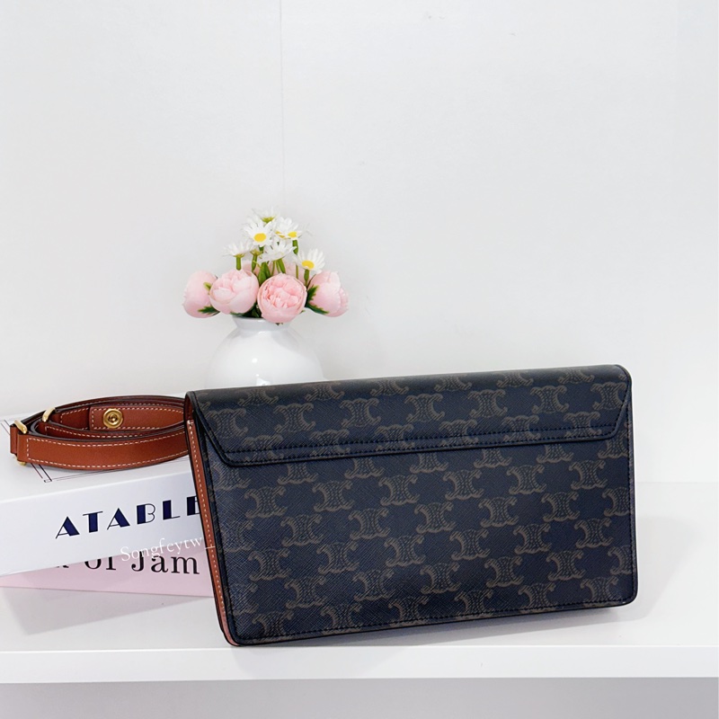 Celine 經典 凱旋門 信封腋下包-1