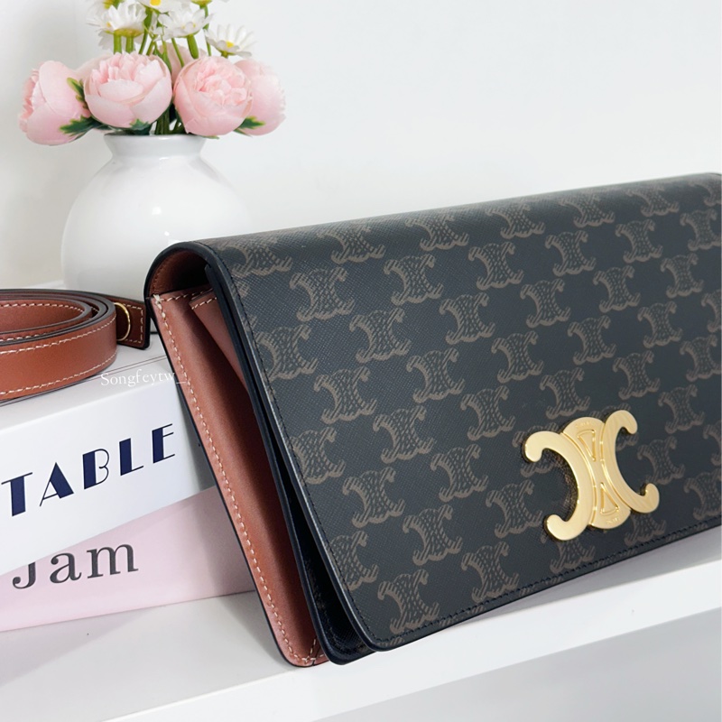 Celine 經典 凱旋門 信封腋下包-2