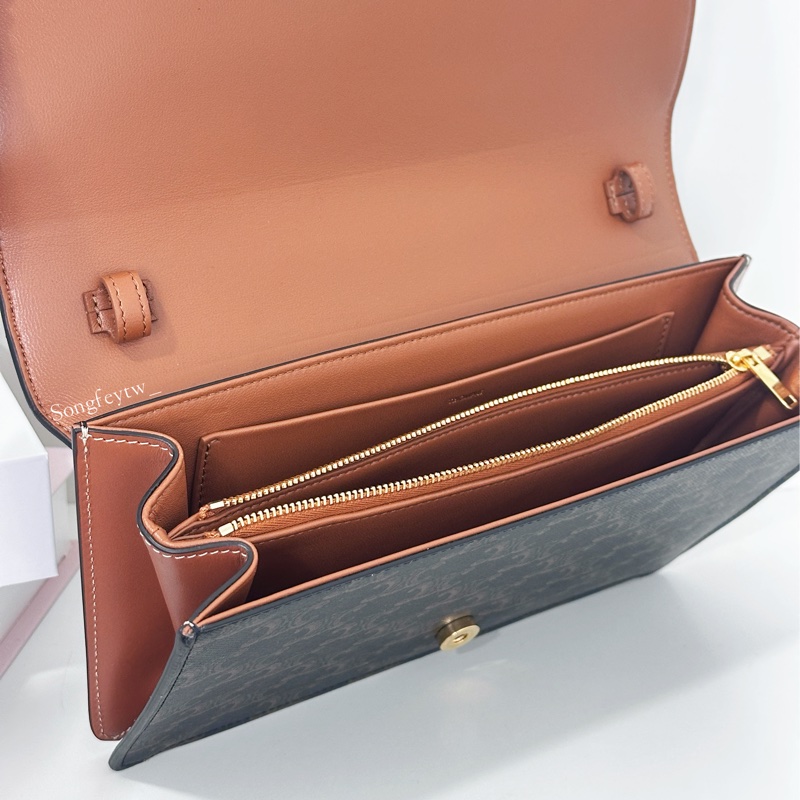 Celine 經典 凱旋門 信封腋下包-4